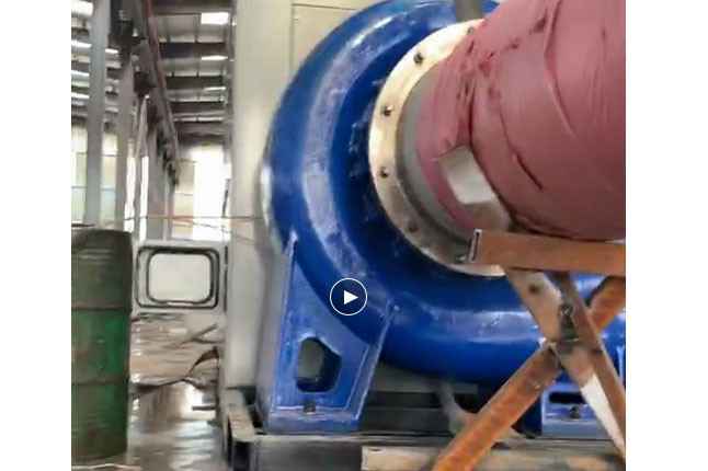 珠海殷伟绿色清洁服务有限公司流量5100立方大型柴油机混流泵机组测试中